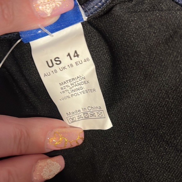 Brand new with tags blue one shoulder bathing suit - Picture 6 of 6